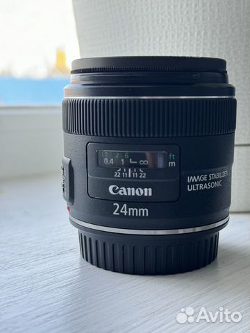 Объектив canon lens EF 24 mm f 2.8 IS USM