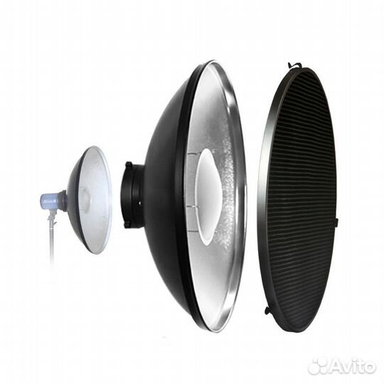 Софтрефлектор серебряный 42 см с сотами Fotokvant