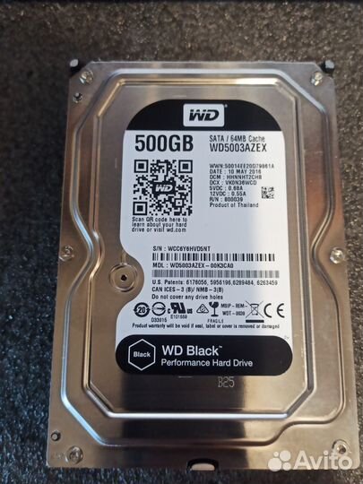 Жесткий диск Western Digital 500Gb WD5003azex
