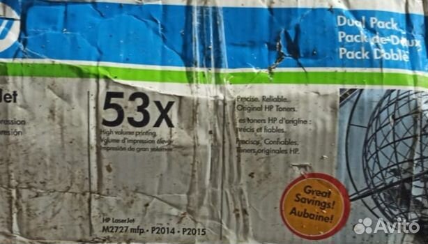 Картридж HP 53X (Q7553X) оригинал