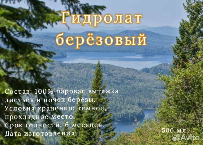 Гидролат Березы, пихты, сосны, кедра