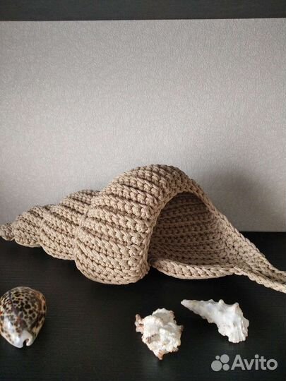 Ракушка из трикотажной пряжи