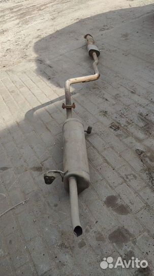 Глушитель выхлопная hyundai solaris kia rio 3