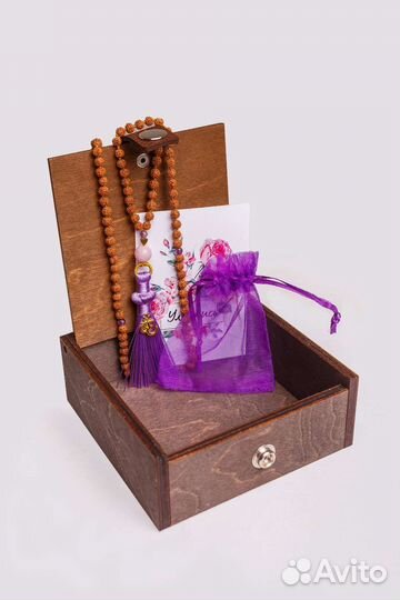 Чётки из рудракши/Чётки 108 бусин/Буддийские четки