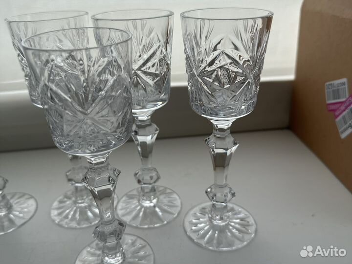 Фужеры хрустальные гхз СССР Ромбы Кубки