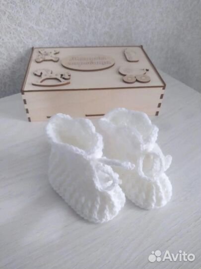 Пинетки вязаные, ручная работа