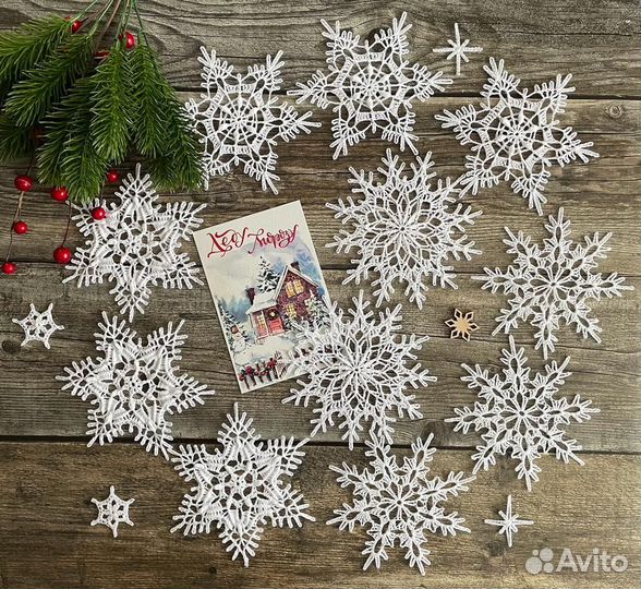 Новогодний декор, снежинки 
