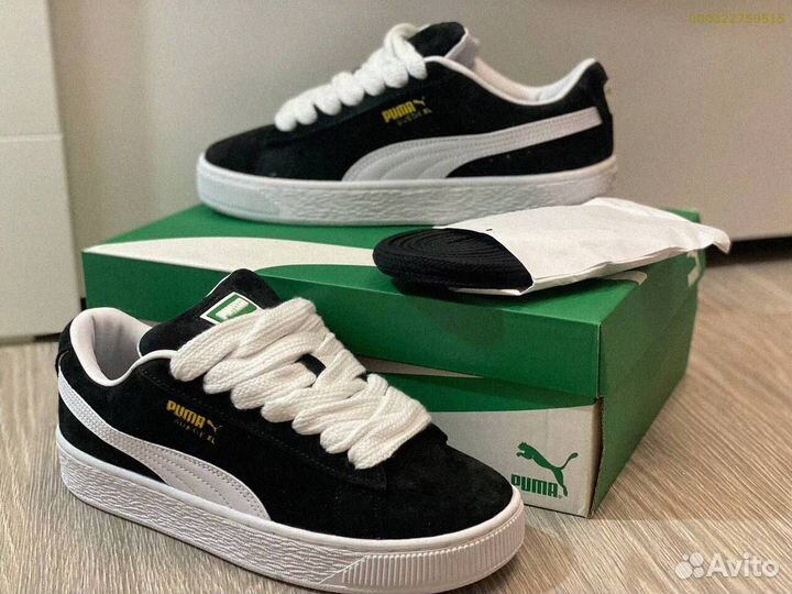 Кроссовки мужские Puma Suede XL “Black White “