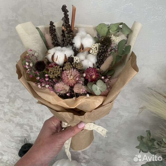 Букеты из сухоцветов