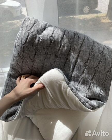 Плед детский вязаный