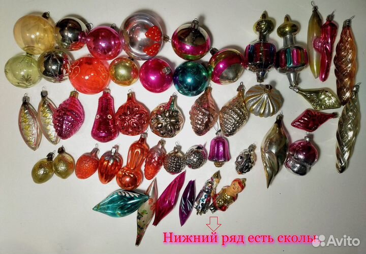 Ёлочные игрушки СССР. Стекло