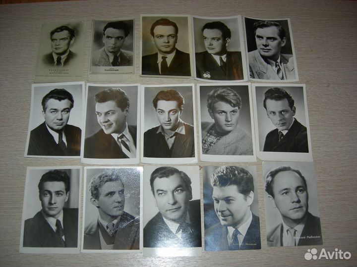 Фото-открытки артистов 40-50 гг, винтаж