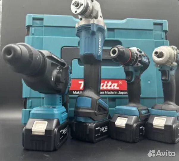 Набор аккумуляторного инструмента 4 в 1