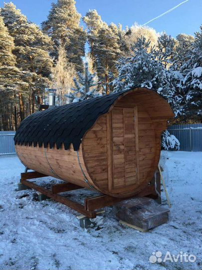 Баня бочка 4 метра