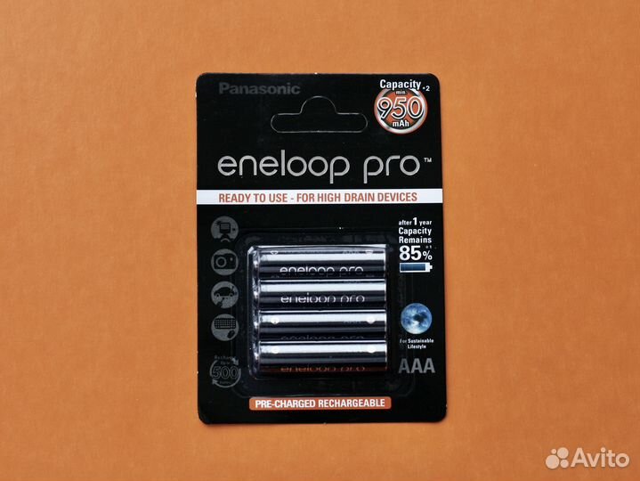 Аккумуляторы Panasonic Eneloop Pro AAA 950 мАч