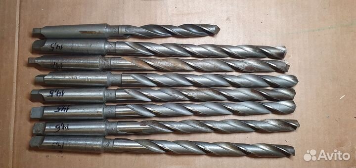 Сверла по металлу 8шт 14.5мм СССР