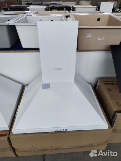 Вытяжка кухонная kanzler D 516 W 750м3,белая