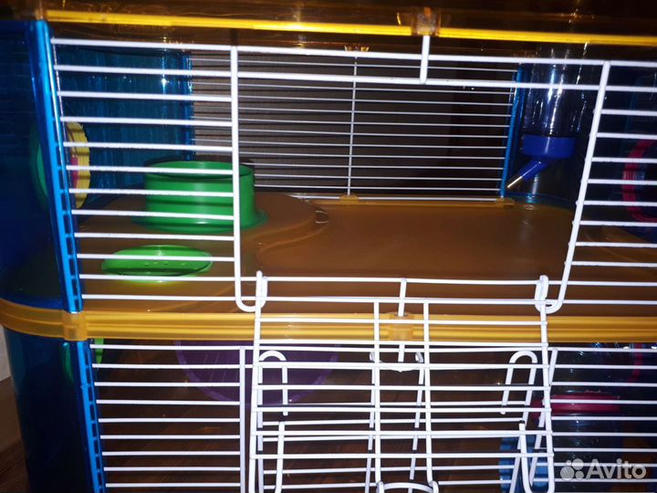 Клетка для хомяка 2х этажная (+)
