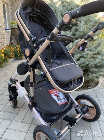 Коляска Wisesonly (чёрная)