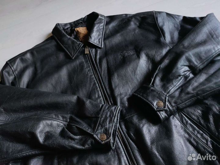 Gear workwear leather bomber jacket vintage