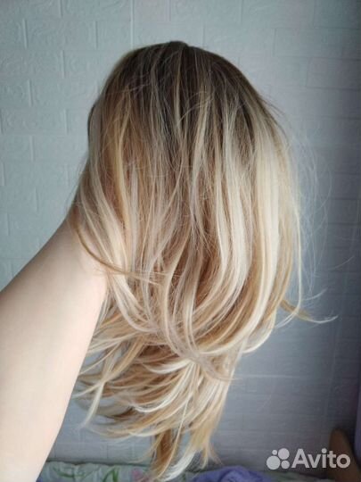 Парик блонд новый балаяж