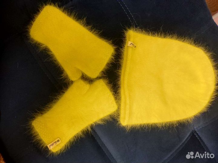 Шапка и митенки