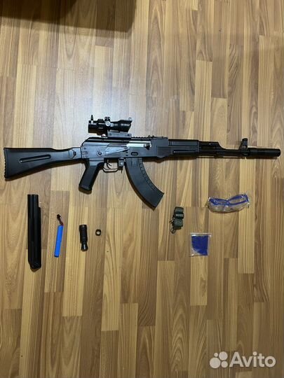 Игрушечный автомат на орбизах ак-74 м