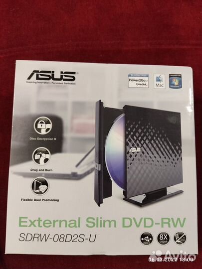 Оптический привод asus sdrw-08D2S-U