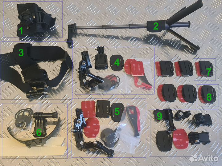 Для Gopro 7 8 9 10 11 Аккумулятор / Фильтр /Naked