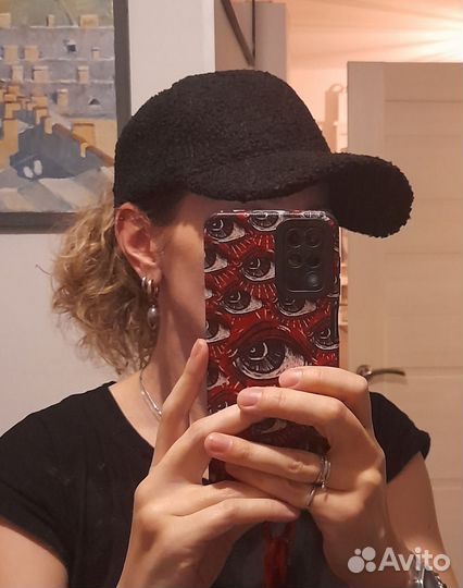 Кепка меховая бейсболка тедди