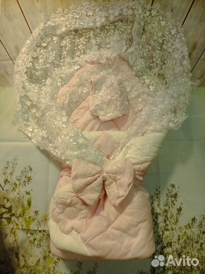 Конверт на выписку зимний для девочки