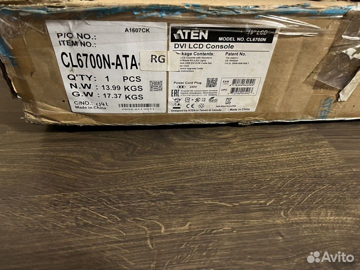 KVM консоль aten CL6700N / CL6700N-ATA-RG