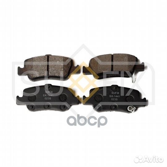 Колодки тормозные дисковые зад прав/лев SX1