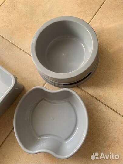 Лоток для кошек, 2 миски, савок