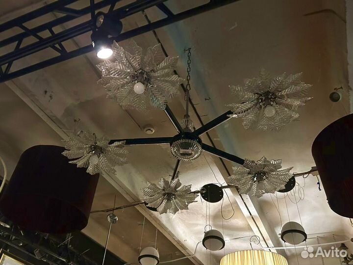 Люстра «цветы» ручная работа