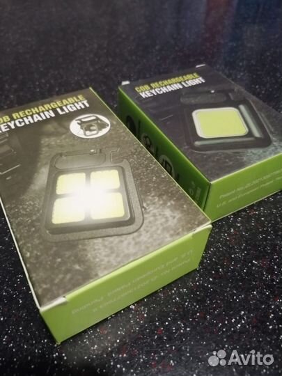 Фонарик светодиодный-брелок карабин