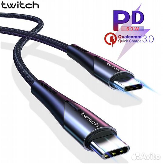 Кабель Type - C 60W PD и кабель Micro на 3А