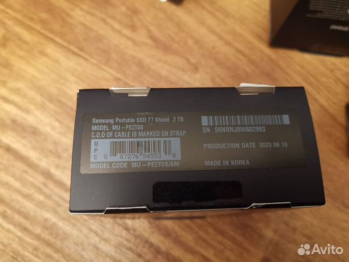 2TB Внешний SSD Samsung T7 Shield (Новые) 1050MB/s
