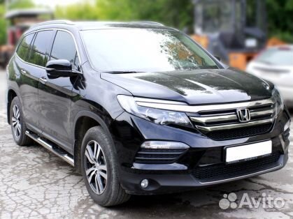 Пороги степ d-76 Хонда Пилот 2015-2018г.в