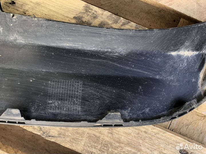 Юбка заднего бампера хендай солярис 1 2014-2017