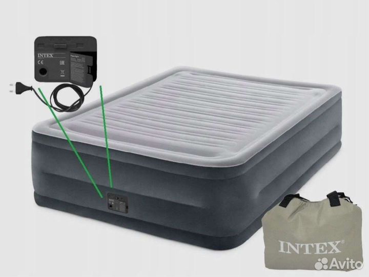 Надувная кровать intex