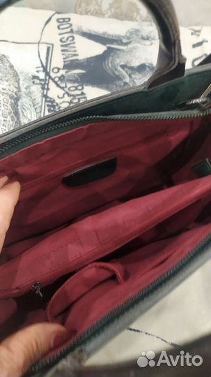 Сумка женская, темно зелёная