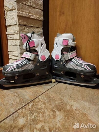 Коньки 2в1 раздвижные р. 33-36