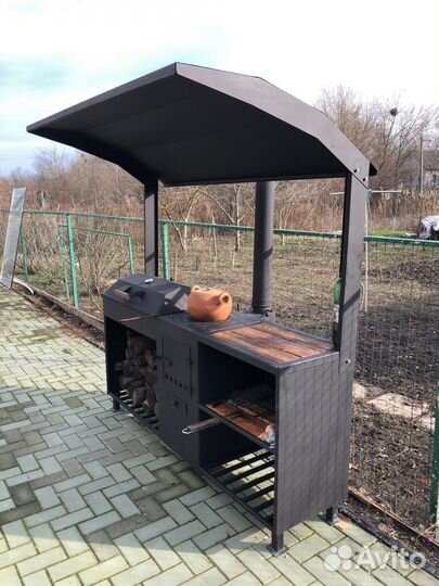 Мангал с крышей от производителя
