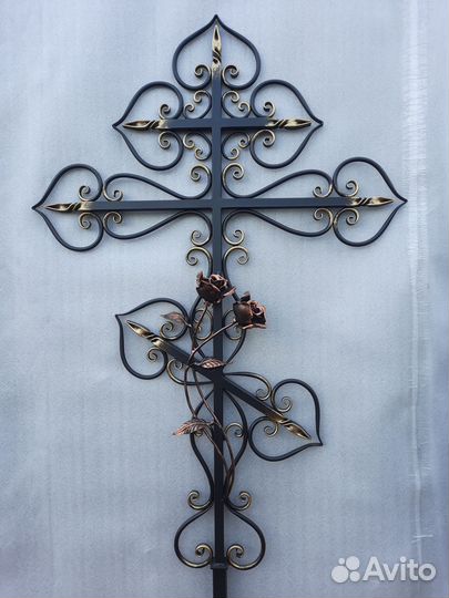 Кованый крест на могилу К4
