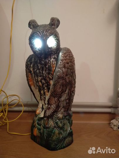 Светильник (ночник) Сова, Филин, винтаж, СССР