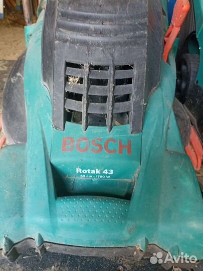 Газонокосилка электрическая bosch