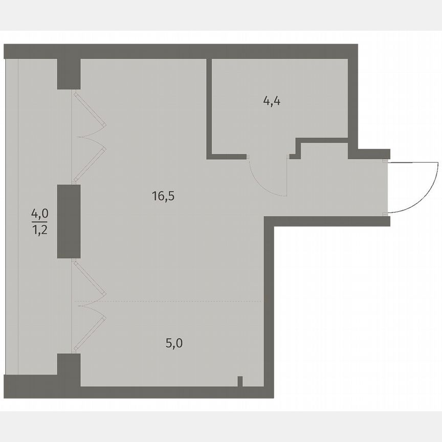 Квартира-студия, 27,1 м², 7/8 эт.