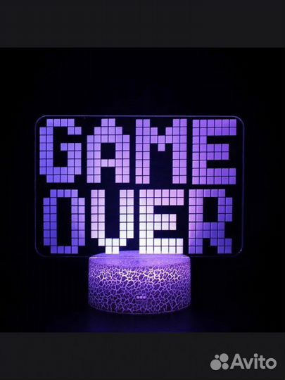 Светильник Game Over