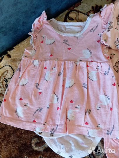 Детские вещи пакетом для девочек 62-68